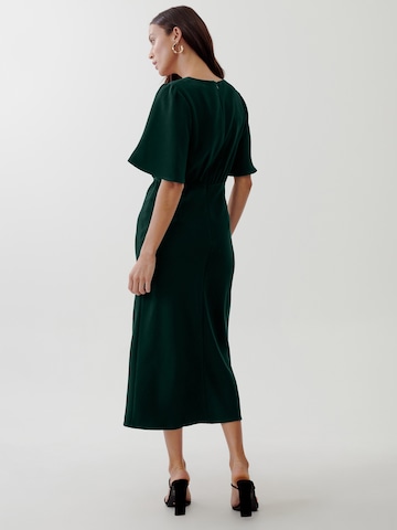 Tussah Dress 'KATH' in Green: back