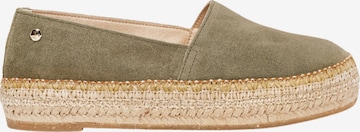 Alhamas Espadrilles 'Alpargata Plana' in Grün: Vorderseite