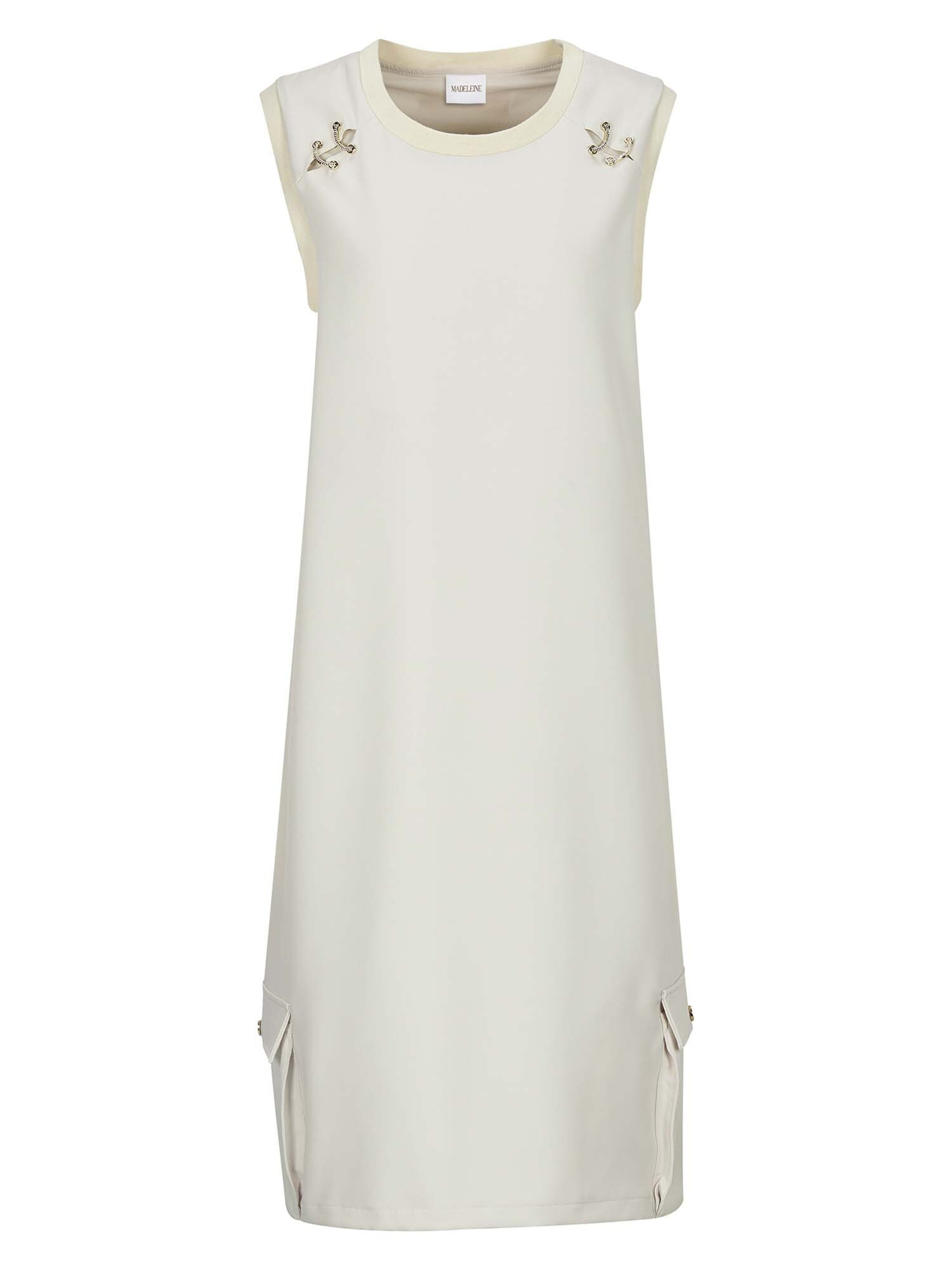 MADELEINE Jurk in Wit: voorkant
