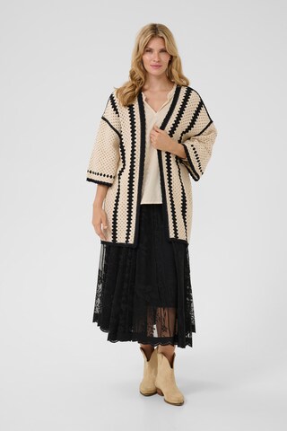 Cream Gebreid vest 'CRJabie' in Beige