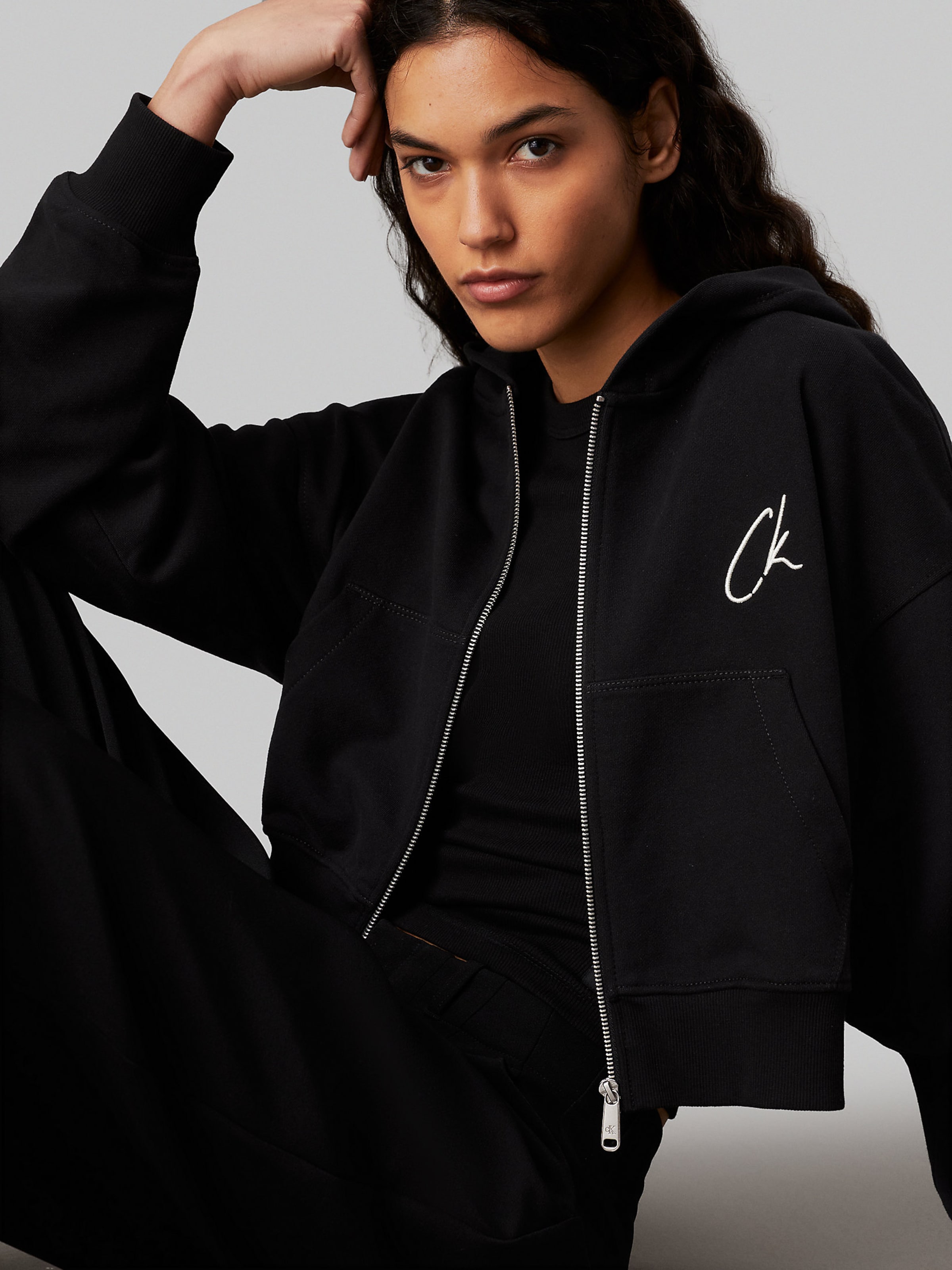 Calvin klein sweat jacket best sale