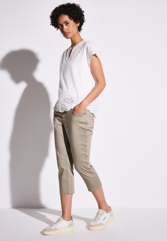 STREET ONE Slimfit Hose in Grau