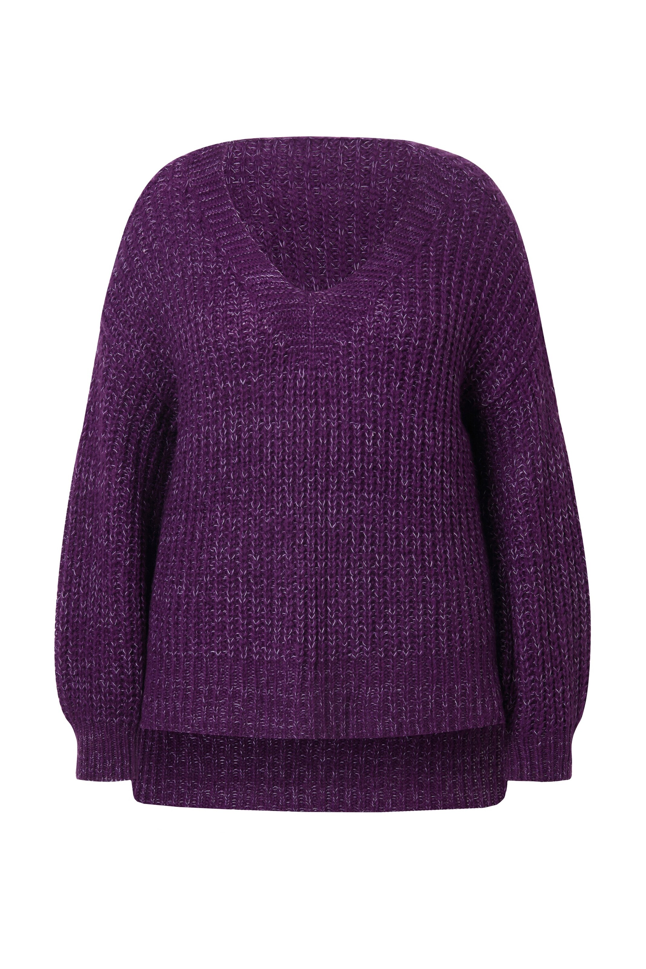Janet & Joyce Sweater in Purple: front