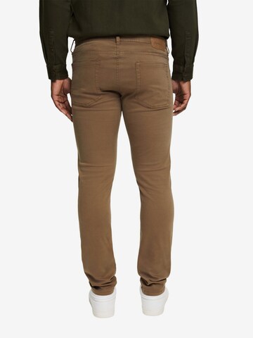 ESPRIT Slimfit Chino in Bruin