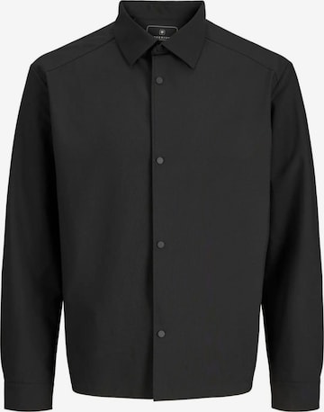 Coupe regular Chemise business Jacks & Jones en noir : devant