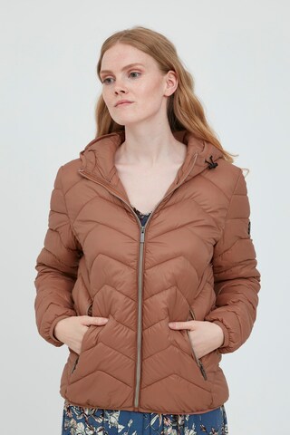 Fransa Between-Season Jacket 'FRBAPADDING' in Brown: front