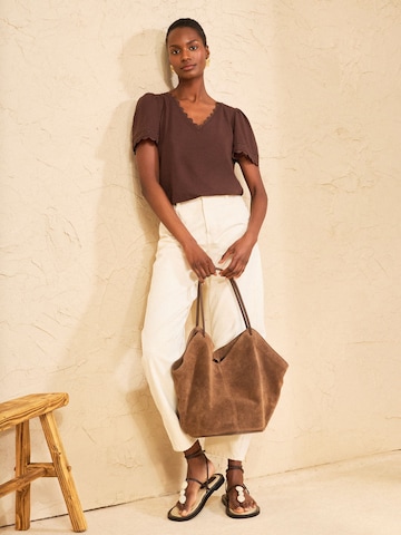 love & roses Shirt in Brown