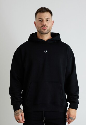 Felpa 'Classic' di Distorted People in nero: frontale