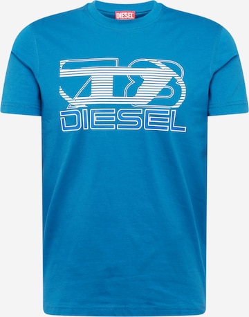 DIESEL T-shirt 'T-DIEGOR-K74' i blå: framsida