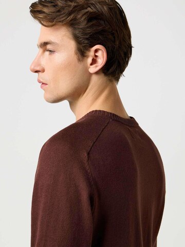 WRANGLER Pullover 'Knit Sweater'‌‌‌‌‌‌‌‌‌‌ in Braun: Vorderseite