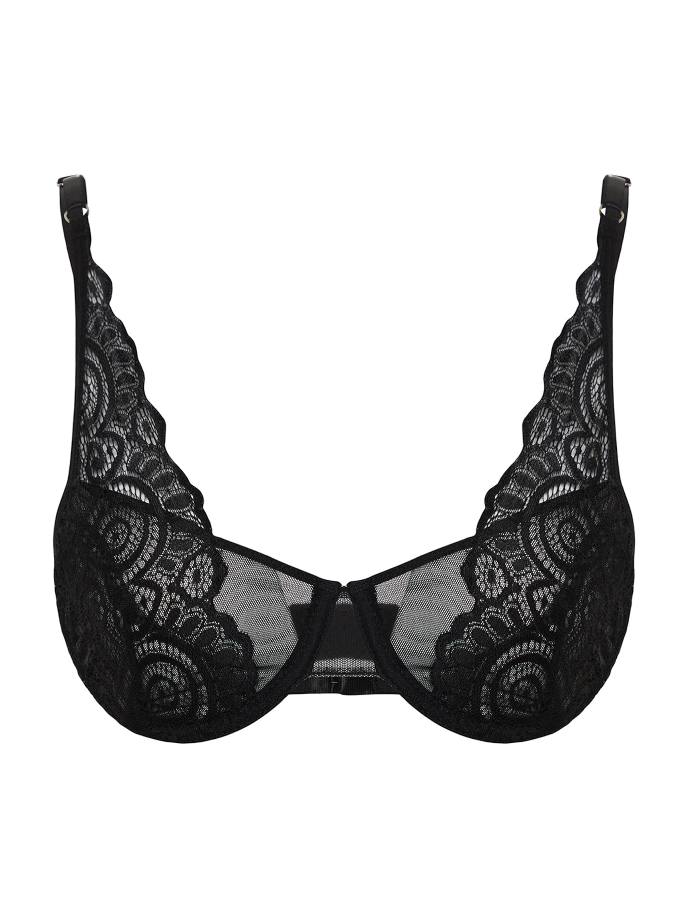 Balconnet Soutien-gorge Trendyol en noir : devant