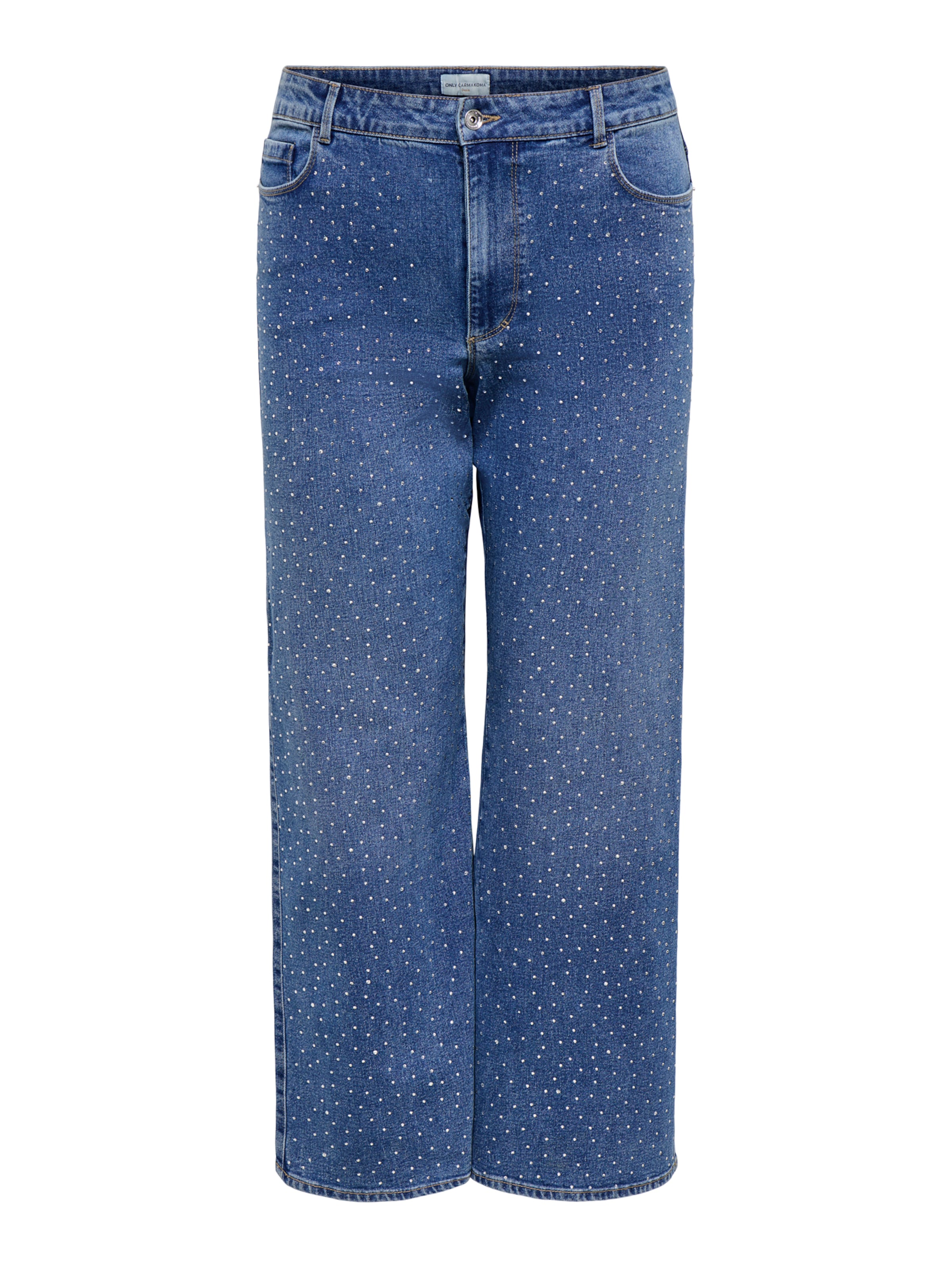 ONLY Carmakoma Wide leg Jeans 'CARSNOW' in Blauw: voorkant