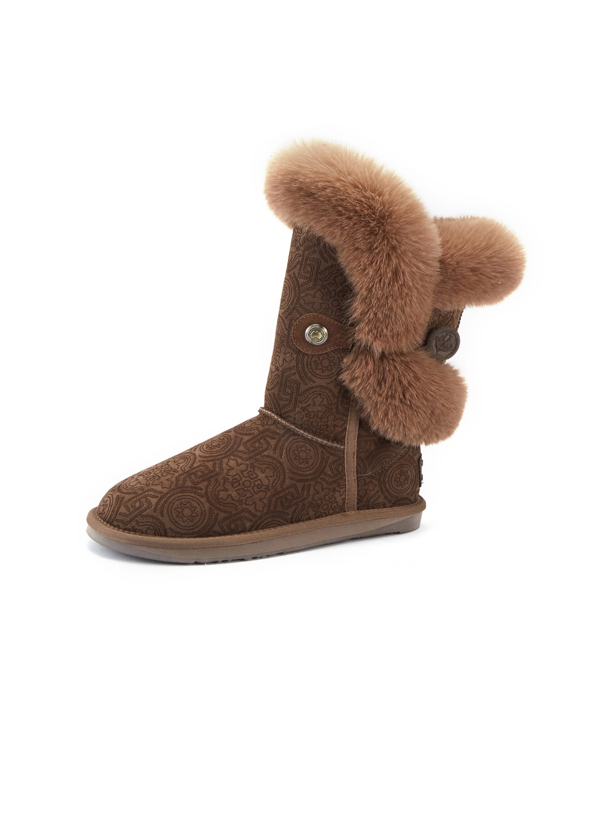 Bottines Australia Luxe Collective en marron : devant