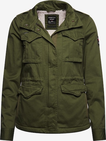 Superdry Between-Season Jacket 'Rookie' in Green: front