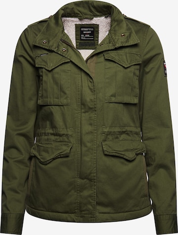 Superdry Prehodna jakna 'Rookie' | zelena barva: sprednja stran