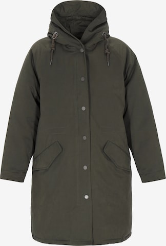 DreiMaster Klassik Přechodová parka – zelená: přední strana