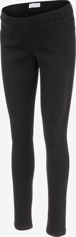 MAMALICIOUS Skinny Jeggings 'LOLA' in Black: front