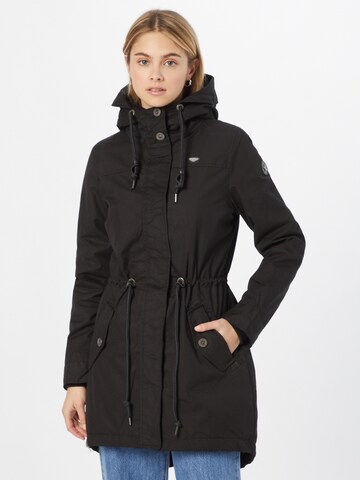 Ragwear Winter Parka 'Elba' in Black: front