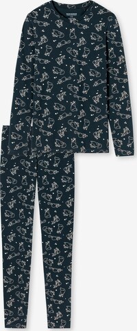 SCHIESSER Pajamas in Blue: front