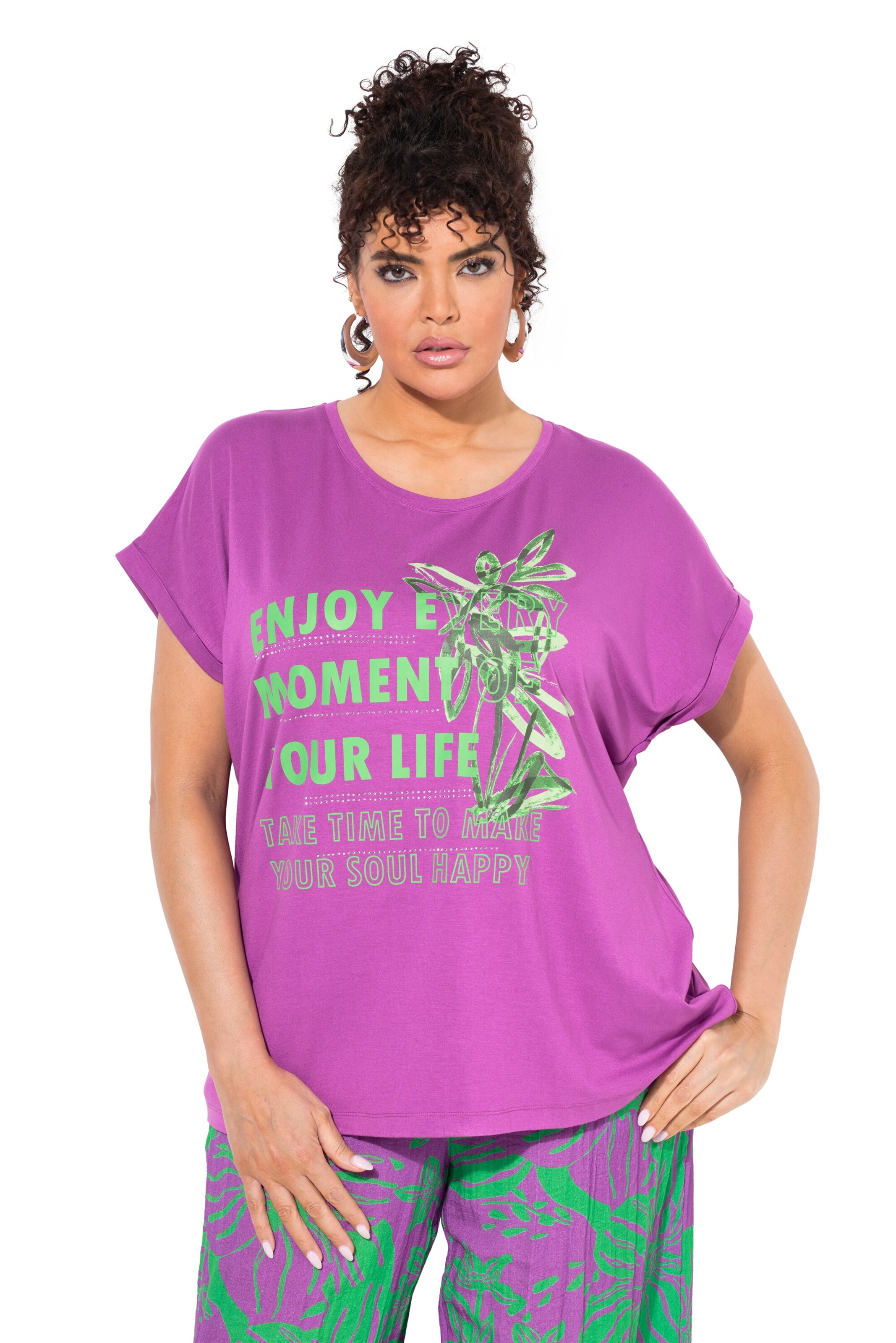 Ulla Popken Shirt in Purple: front