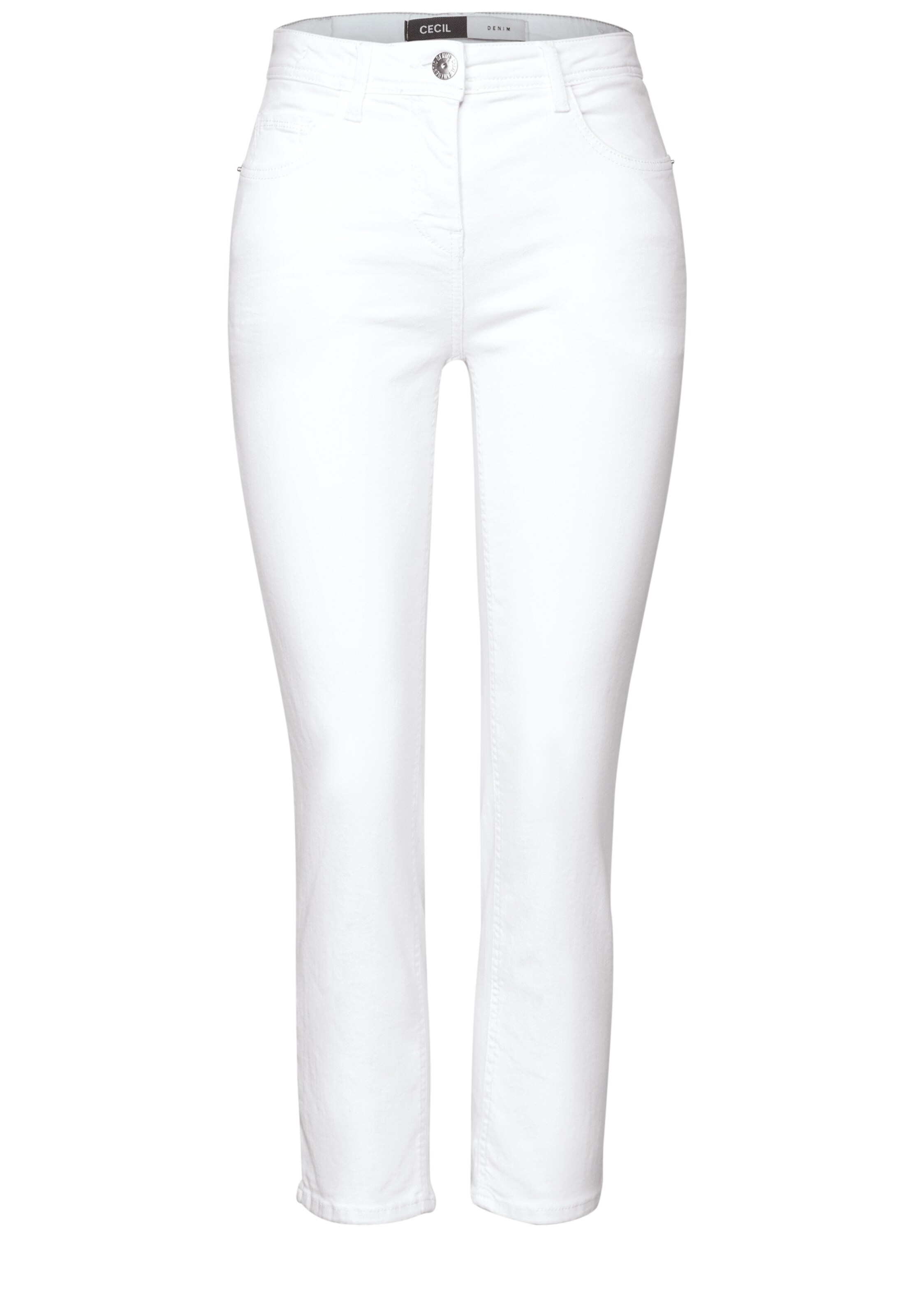 CECIL Slim fit Jeans in White: front