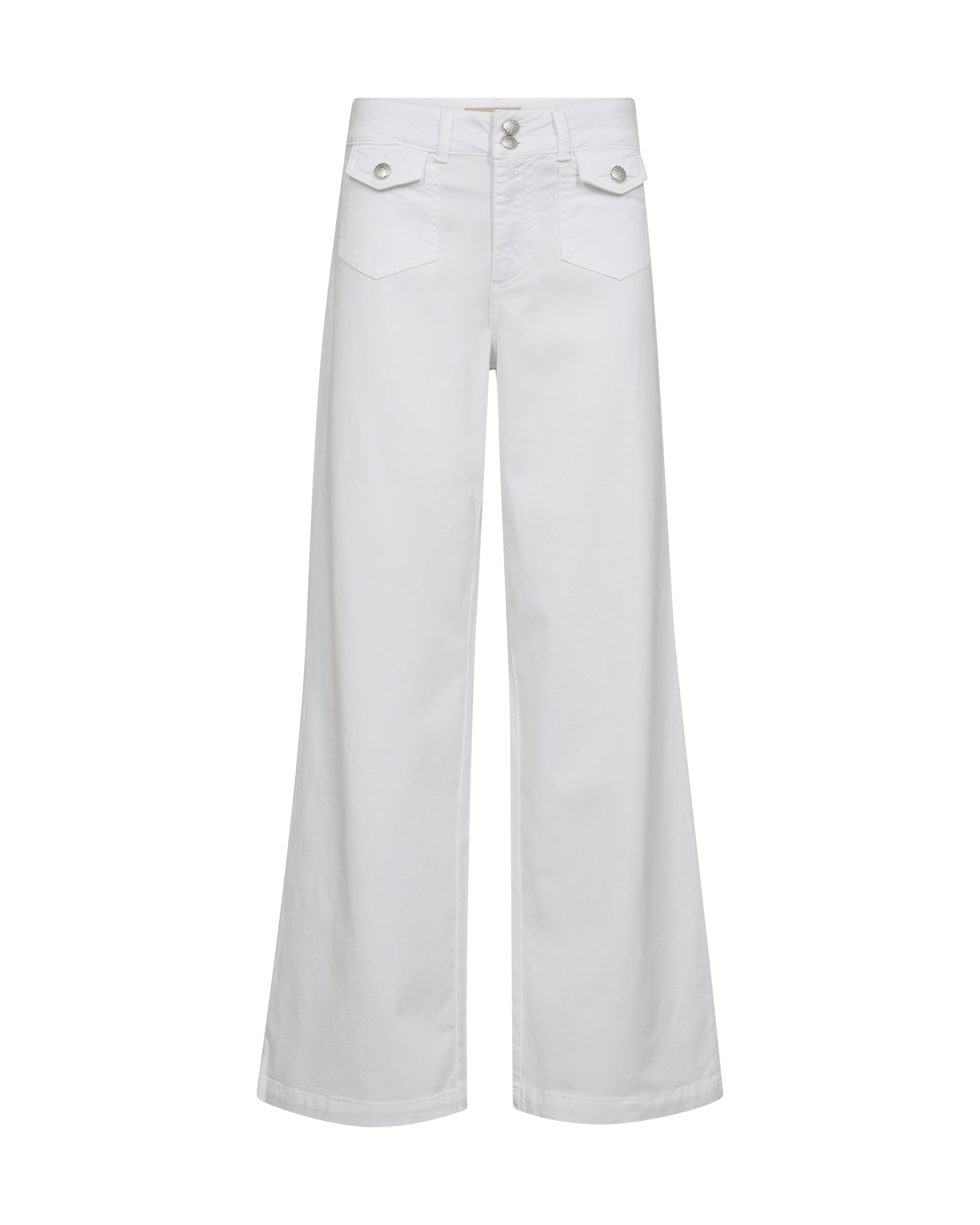 Wide Leg Jean MOS MOSH en blanc : devant