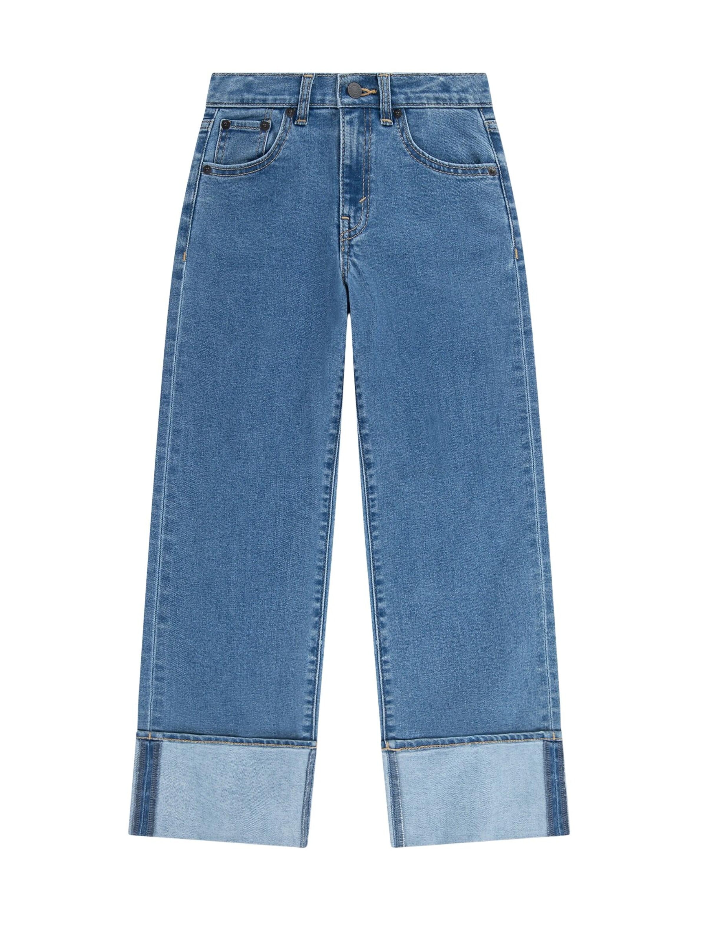 Levi's Kids Szeroka nogawka Jeansy w kolorze niebieski: przód