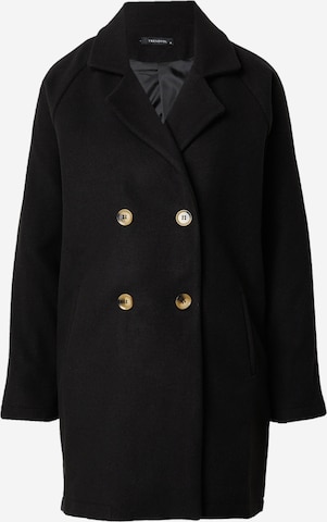 Trendyol Between-Seasons Coat in Black: front