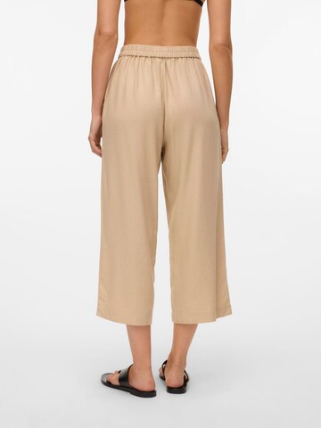 VERO MODA Wide leg Trousers 'VMMindy' in Beige