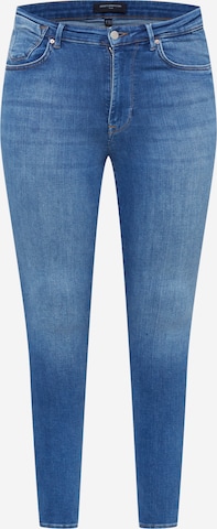 Coupe slim Jean ONLY Carmakoma en bleu : devant