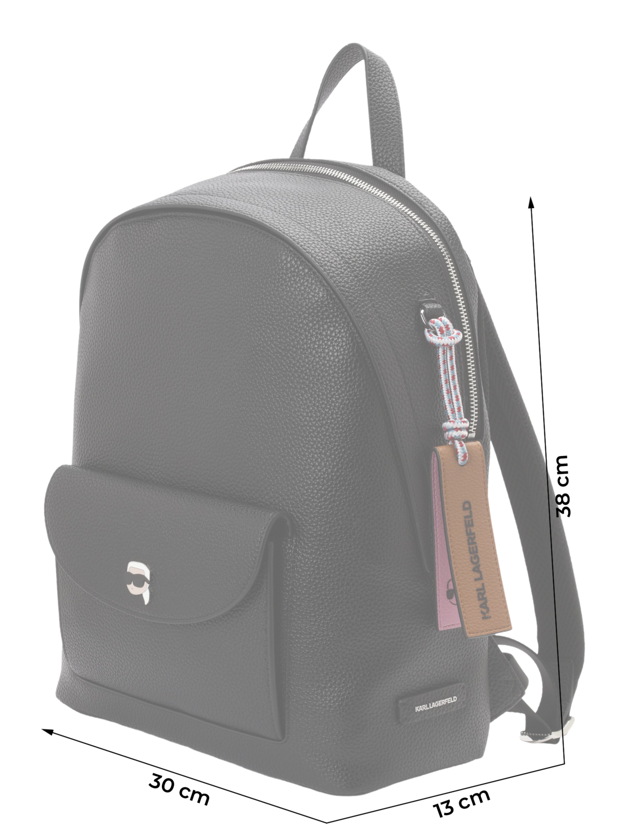 Sac à dos 'IKON' Karl Lagerfeld en noir