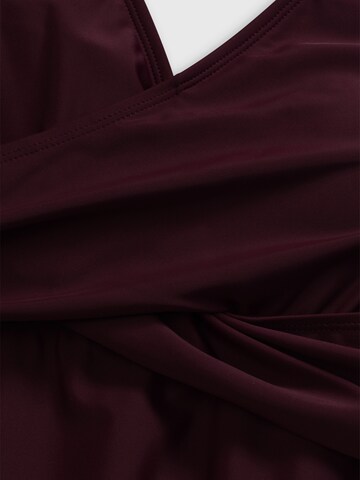 bonprix T-shirt Tankini in Rood