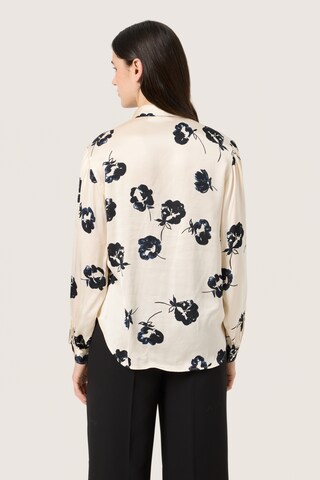 SOAKED IN LUXURY Blouse 'Erwina Ebba' in Beige