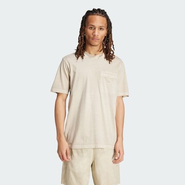 ADIDAS ORIGINALS Shirt 'Trefoil Essentials' in Beige: voorkant