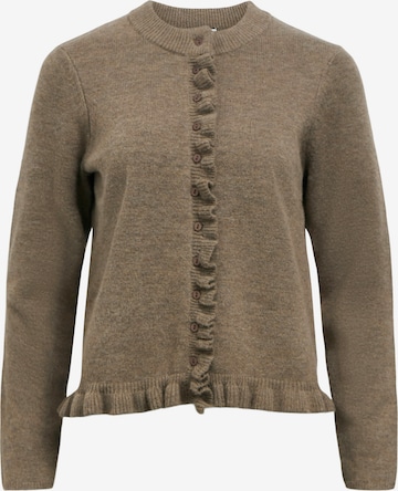 OBJECT Neuletakki 'OBJELVA' värissä ruskea: etupuoli