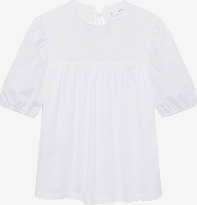 MANGO T-shirt 'ABEJA' en blanc, Vue avec produit