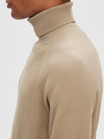 SELECTED HOMME Tröja 'Mattis' i beige