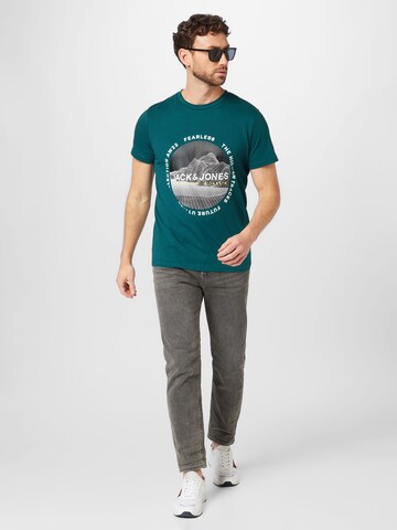 JACK & JONES - Camiseta 'MAPPING' en verde