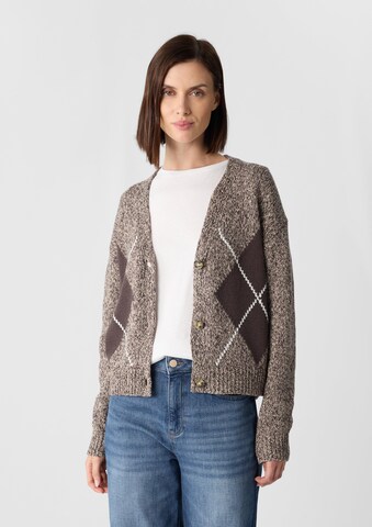 COMMA Strickjacke in Braun: Vorderseite