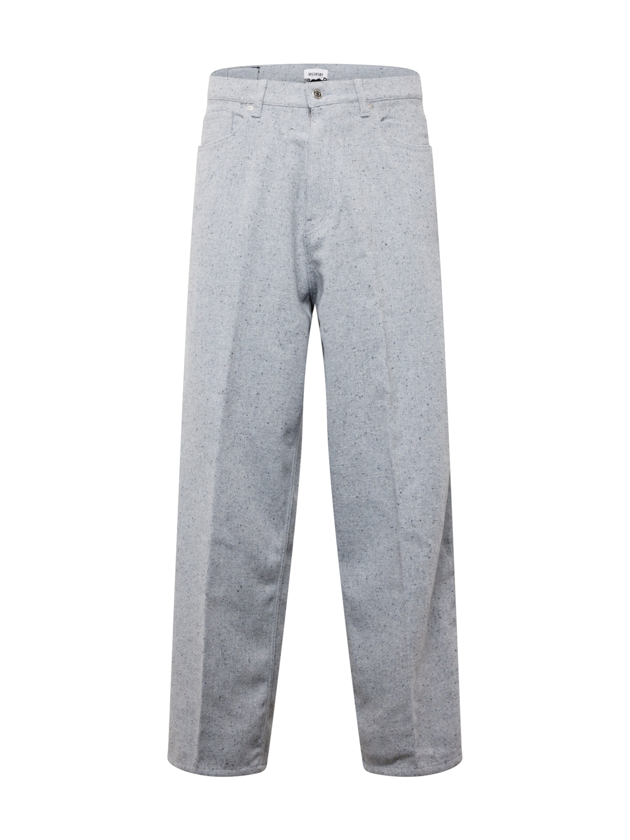 WEEKDAY Loose fit Pleated Pants 'Astro' in Grey: front