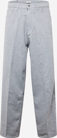 Loosefit Pantalon à plis 'Astro' WEEKDAY en gris : devant