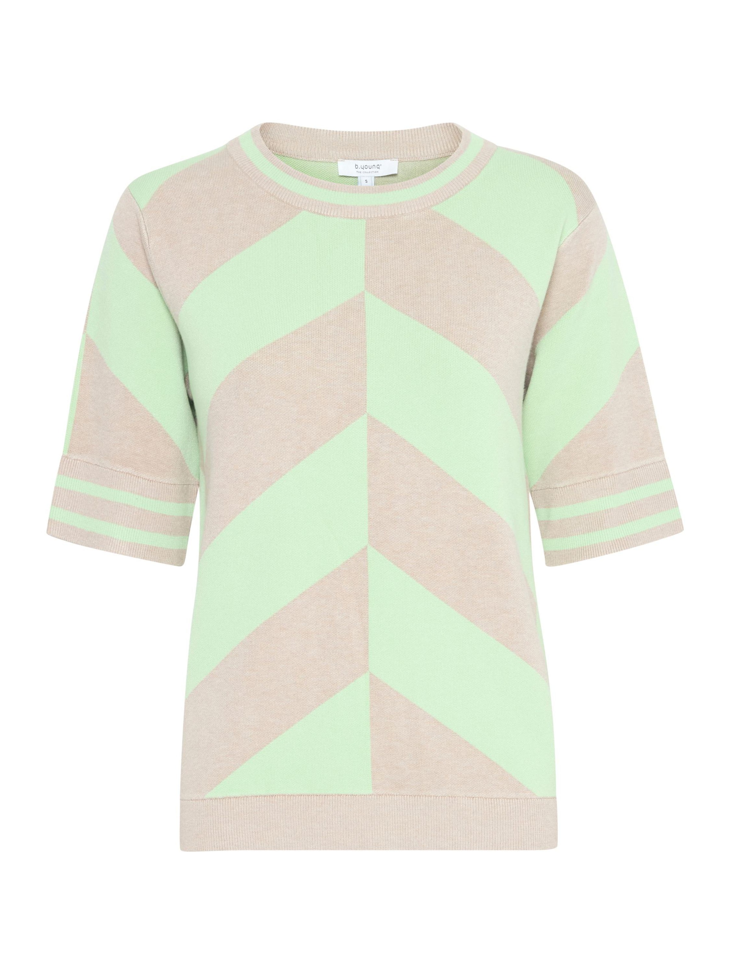 b.young Trui 'Morla' in Groen: voorkant