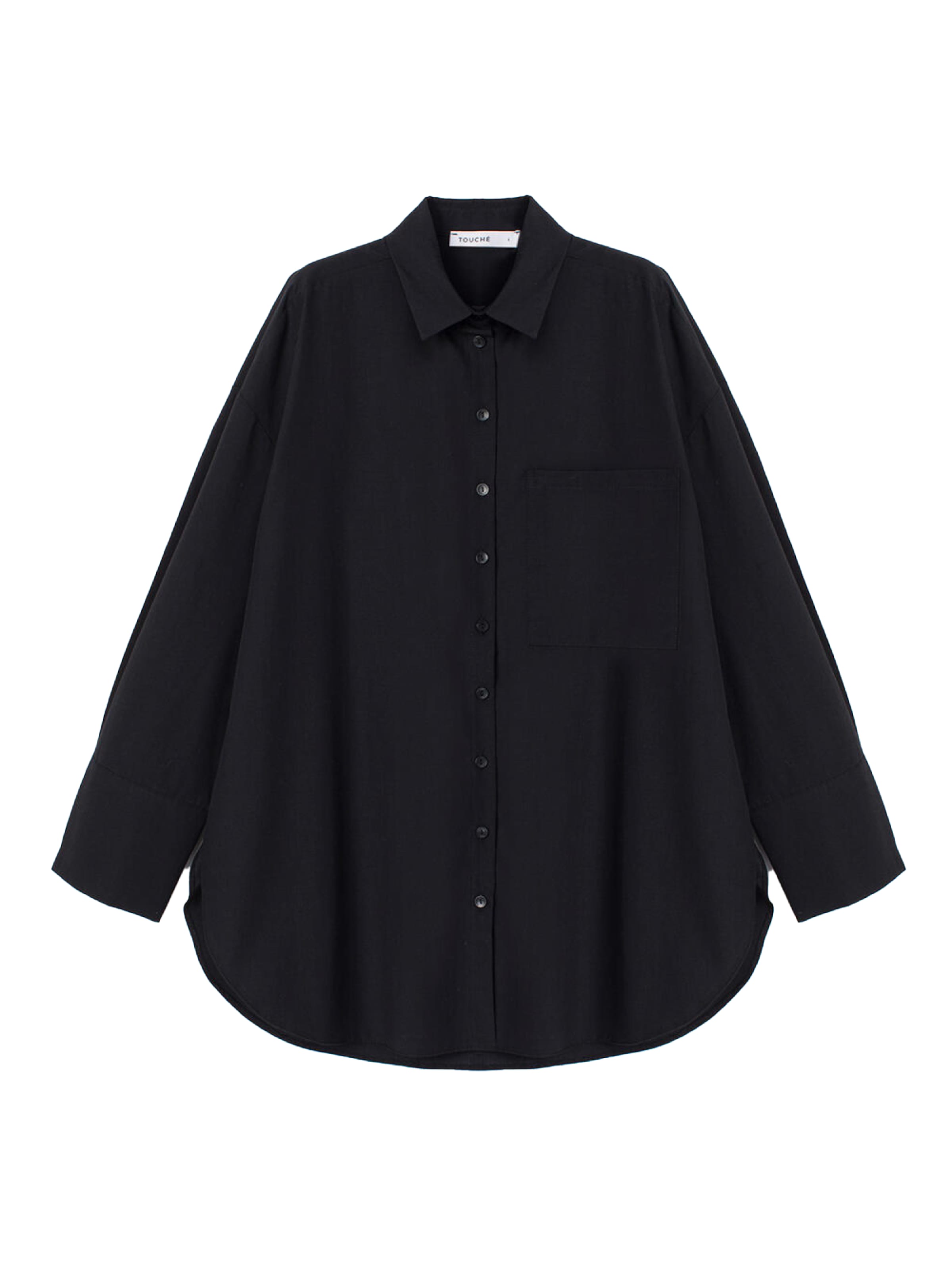 Touche Prive Bluse in Schwarz: Vorderseite