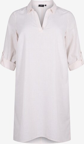 Zizzi Letní šaty 'FLEX' – bílá: přední strana