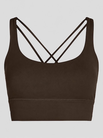 YO-GAYA Bustier Sport bh in Bruin: voorkant