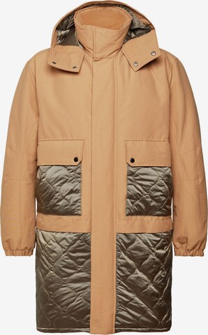 Manteau d’hiver ESPRIT en beige : devant