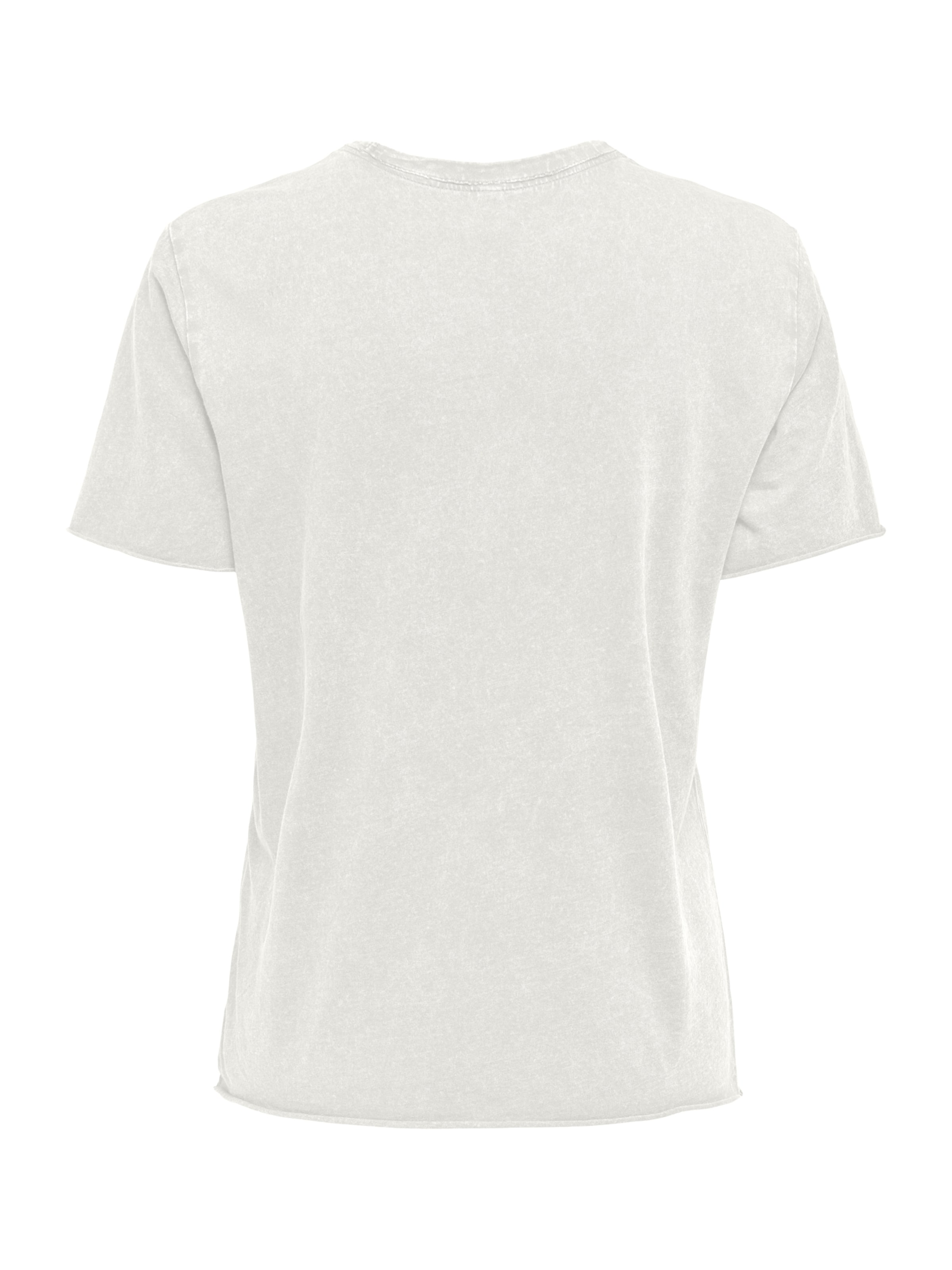 ONLY T-Shirt 'ONLLUCKY' in Weiß