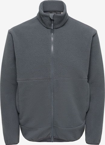 Only & Sons Fleecejacke 'ONSJason' in Grau: Vorderseite