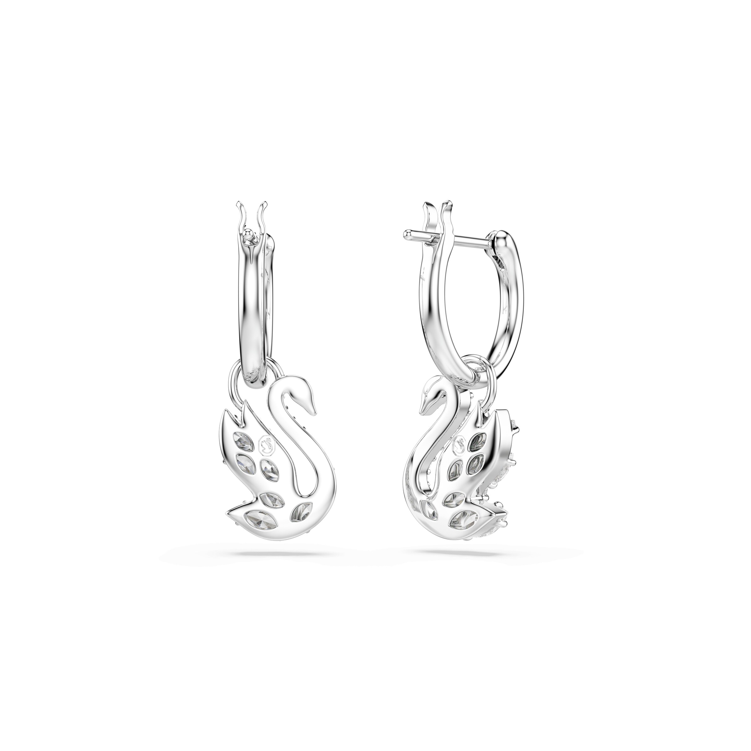 Swarovski Серьги 'SWAN' в Белый