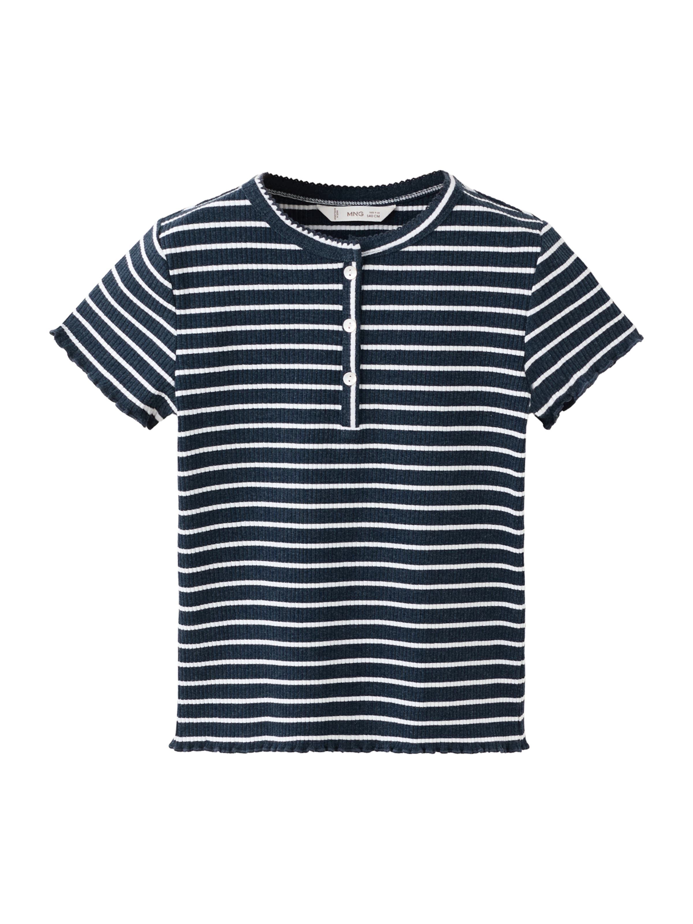 MANGO KIDS Shirt 'QUEEN' in Blauw: voorkant